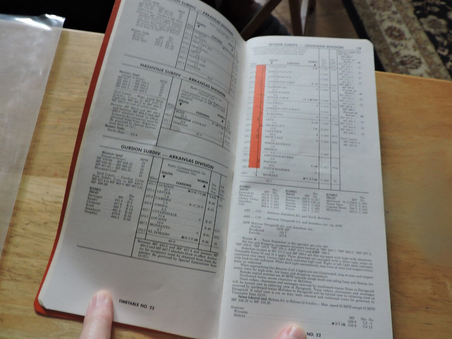UNION PACIFIC RAILROAD CO. SYSTEM TIMETABLE NO. 22, 1984