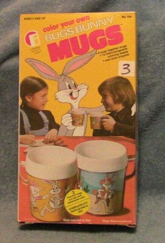 Color Your Own Bugs Bunny Mug Set