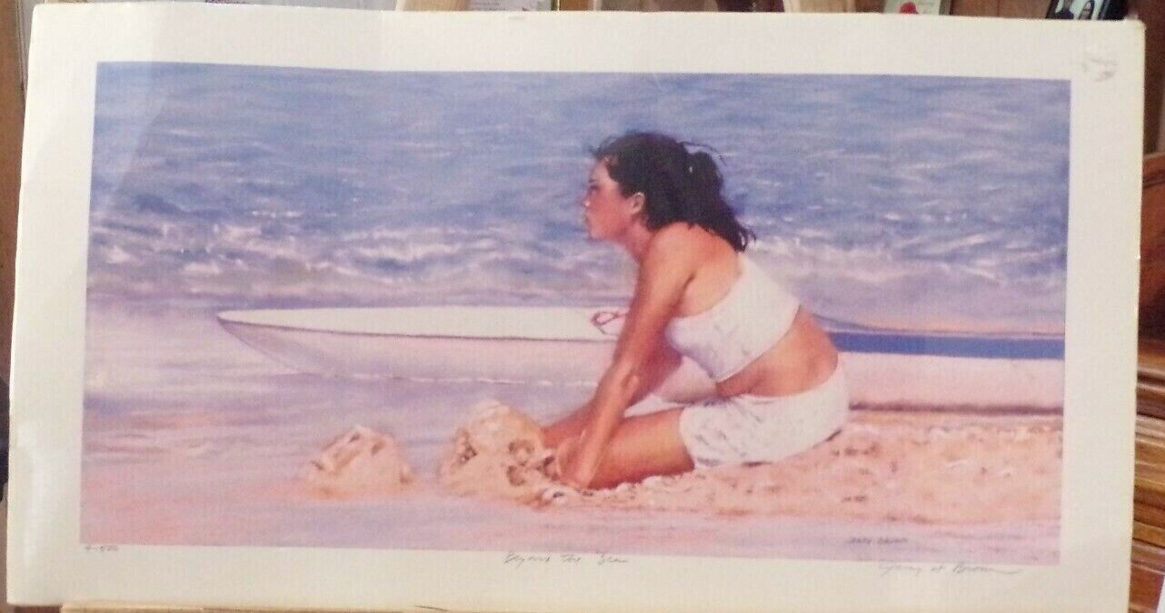Artist Jerry H Brown Presents: "Beyond The Sea" Print  (12.5" x 23") Signed