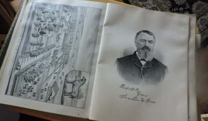 VINTAGE: 1888 PORTAIT AND BIOGRAPHICAL ALBUM LIVINGSTON COUNTY, IL