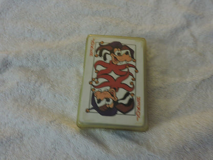 MICKEY MOUSE PLAYING CARDS IN PLASTIC CASE