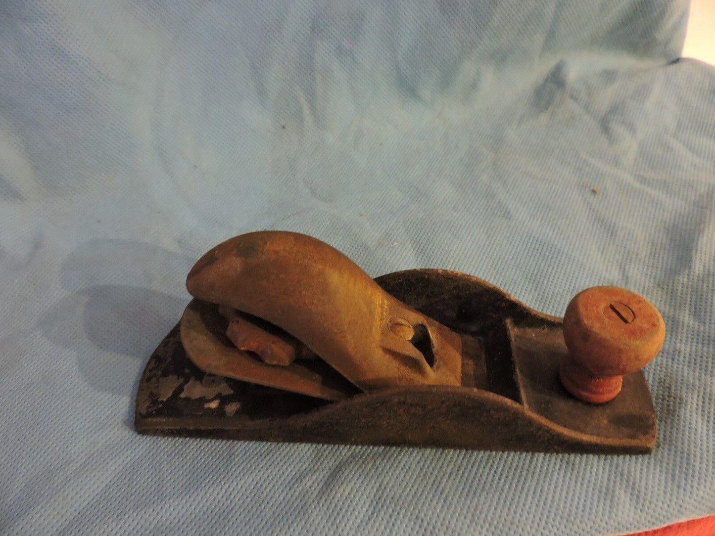 VINTAGE WOOD PLANER WITH WOOD HANDLE  7" MADE IN U.S.A.