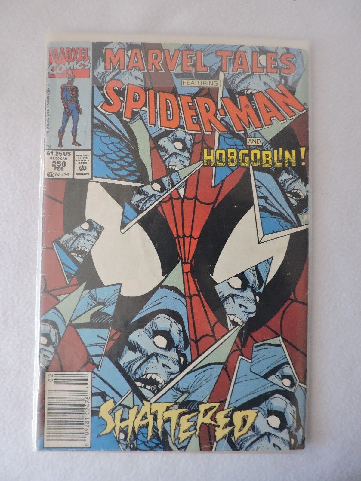 Lot of 2 Marvel Spiderman Comics: Dec 1991 Ghost Rider and Feb 1992 Hobgoblin