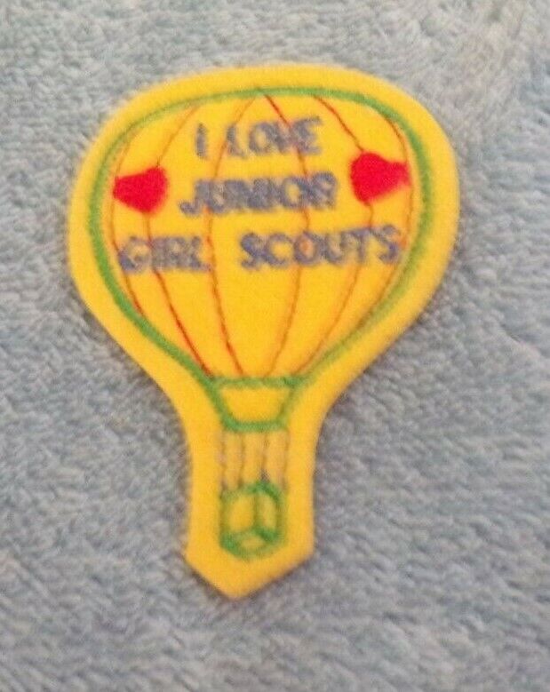 I Love Junior Girl Scouts Patch