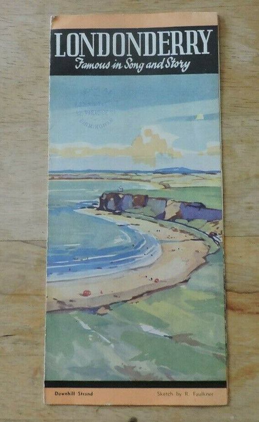 Vintage Londonderry "Famous In Song And Story" Travel Brochure