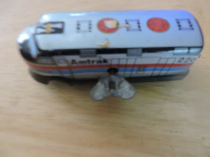 AMTRAK TIN WIND UP TOY 4X1.5 INCHES ( NON-WORKING) VINTAGE