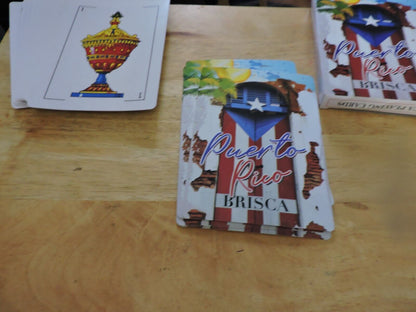 PUERTO RICO SPANISH PLAYING CARDS 7X5 INCHES NIB