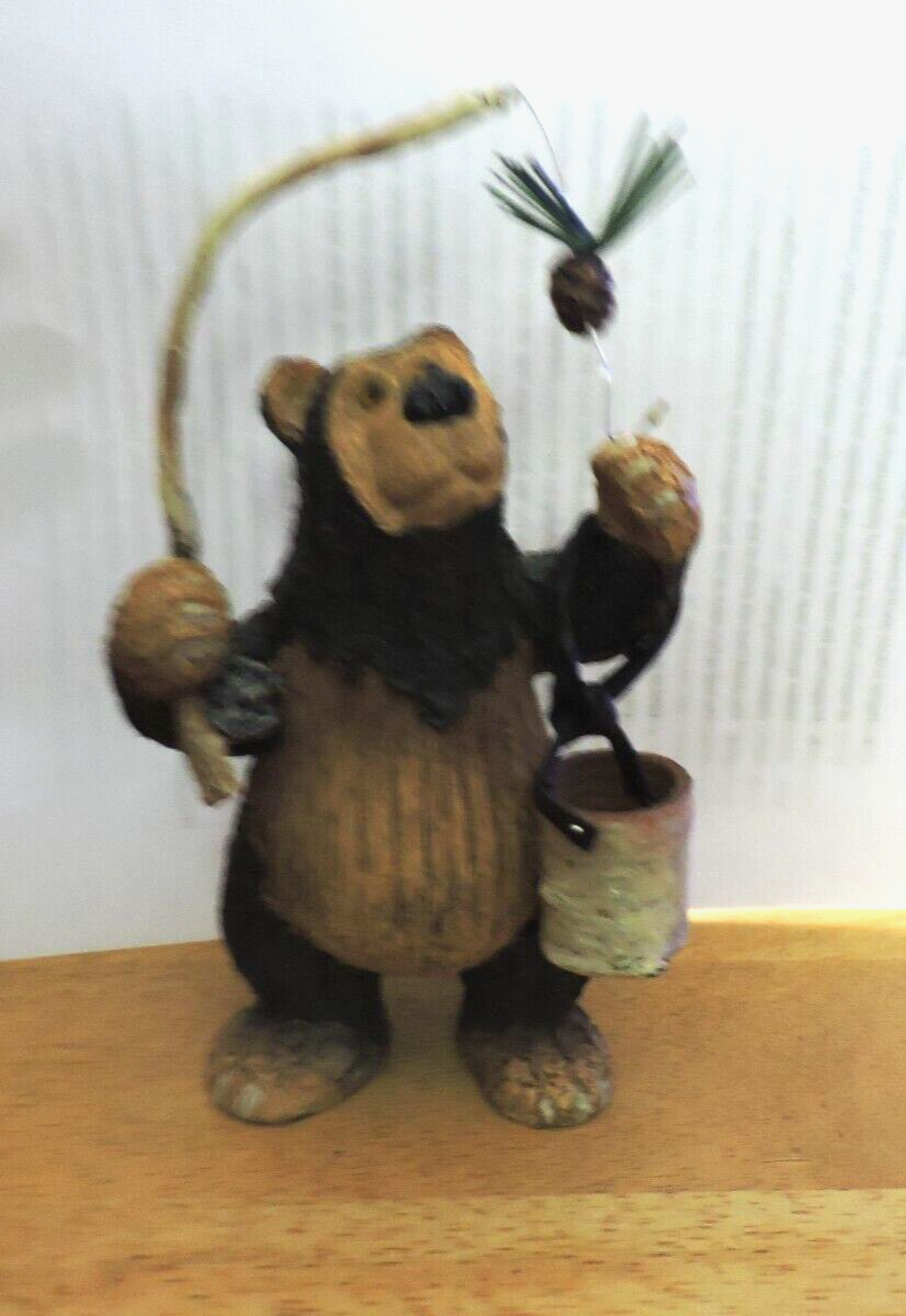 FISHERMAN BEAR--8X4X3.5 INCHES