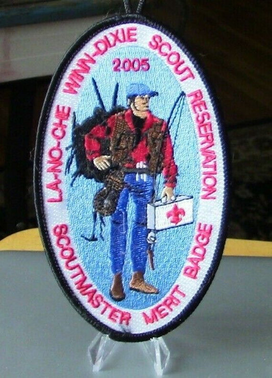 BSA: Camp LA-NO-CHE WINN DIXIE 2005 Scoutmaster Merit Badge, CFC Button Patch