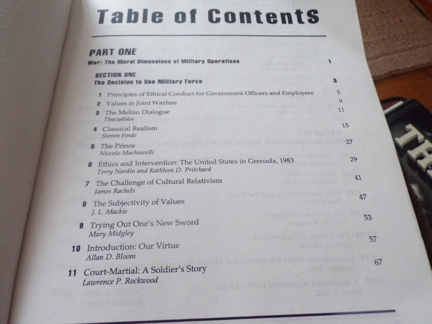 Moral Dimensions of the Military Profession: Morality, War & Leadership