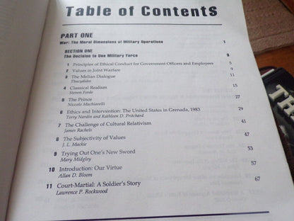 Moral Dimensions of the Military Profession: Morality, War & Leadership