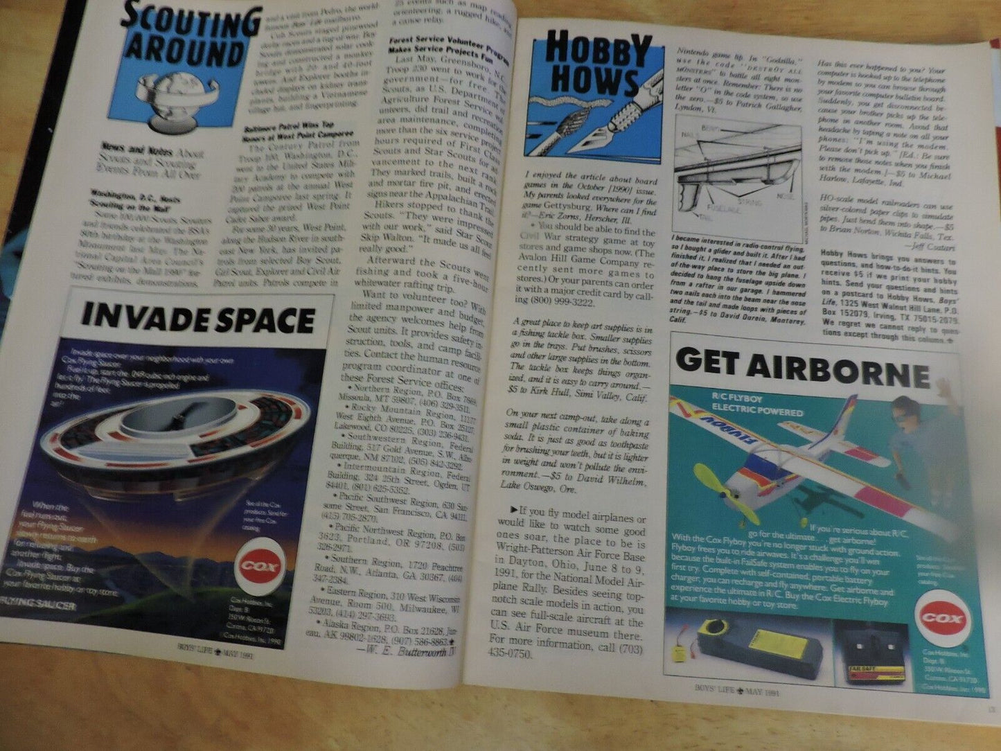 BOYS' LIFE MAGAZINE: MAY1991,  KAYAKING ADVENTURE, BUILD IT, FLOAT IT, PADDLE IT