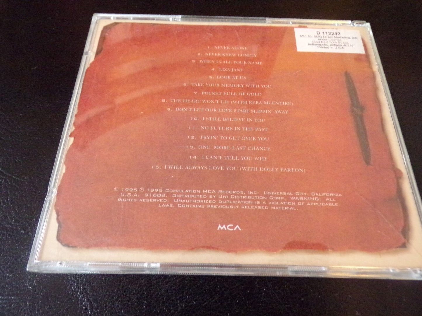 "Souvenirs" Music CD by Vince Gill
