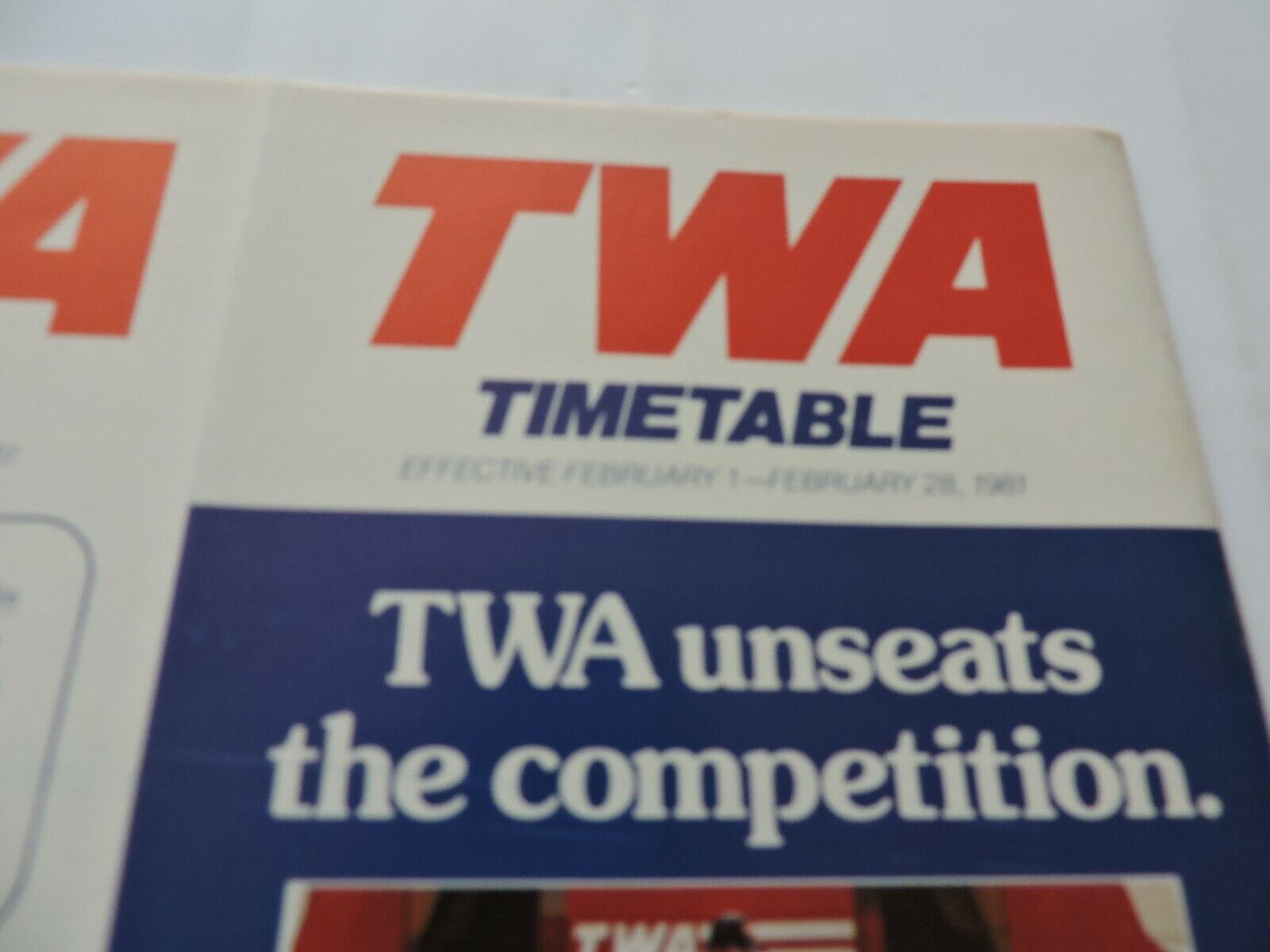 TWA  TIMETABLE   FEBRUARY 1-28, 1981