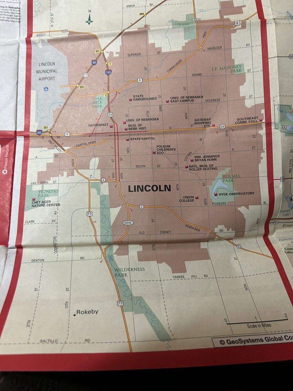 UNIVERSAL MAP: NEBRASKA ROADMAP  NO DATE