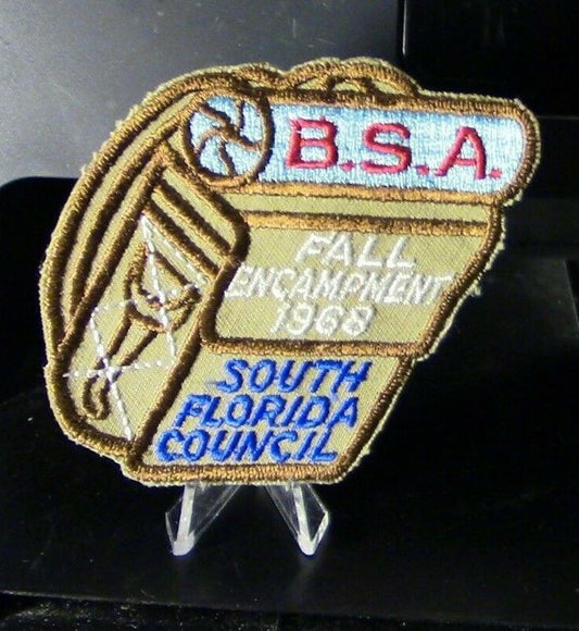 BSA: South Florida Council Fall Encampment 1968 Patch