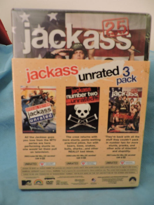JACKASS UNRATED 3-PACK - NEW/SEALED