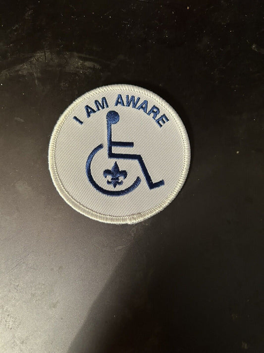 BSA-Sea Scout/Explorer/Boy Scout: "I AM AWARE" Special Needs/Handicapped Patch