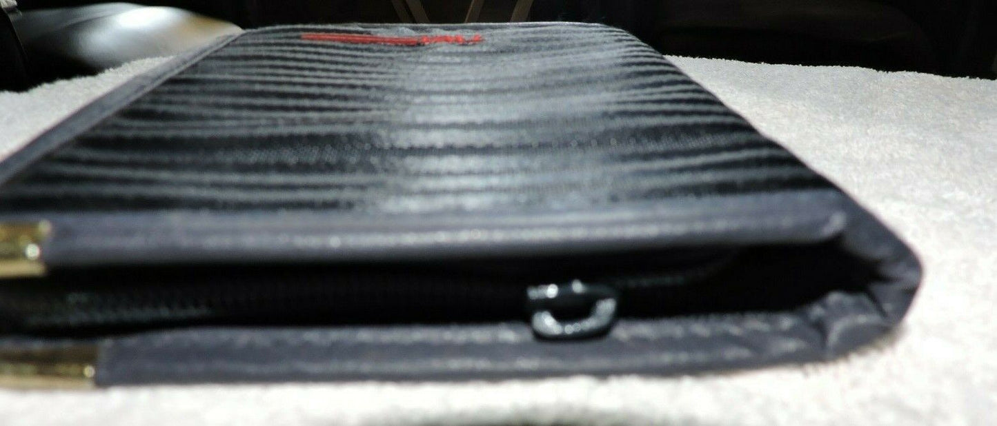 TWA ZIPPERED CASE FOR BUSINESS CARDS AND NOTE PAPER 6.5X4.75 INCHES