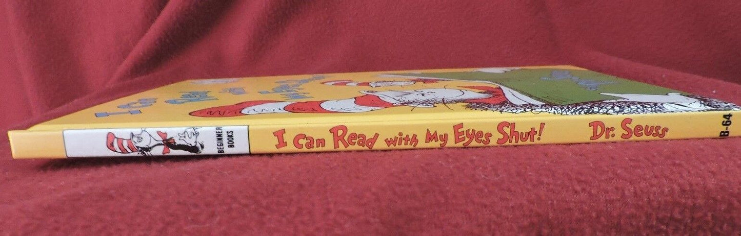 I Can Read with My Eyes Shut! by Dr Seuss Hardcover Book