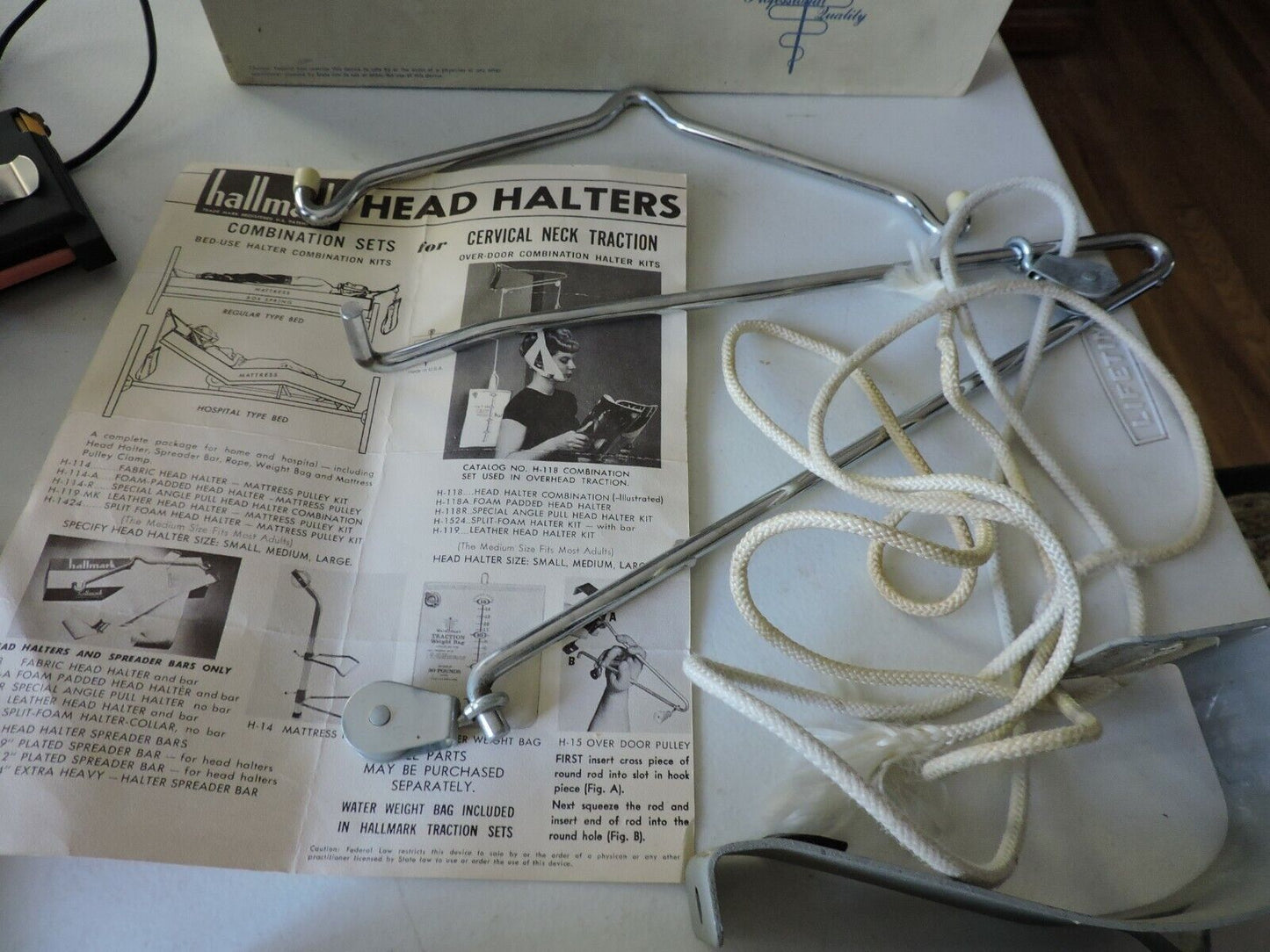 VINTAGE Hallmark Orthopedic Specialties Cervical Neck Traction Machine