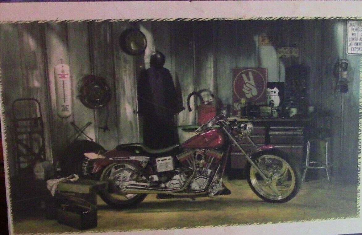 Vintage Barn Find: Harley Davidson "In the Garage" Poster