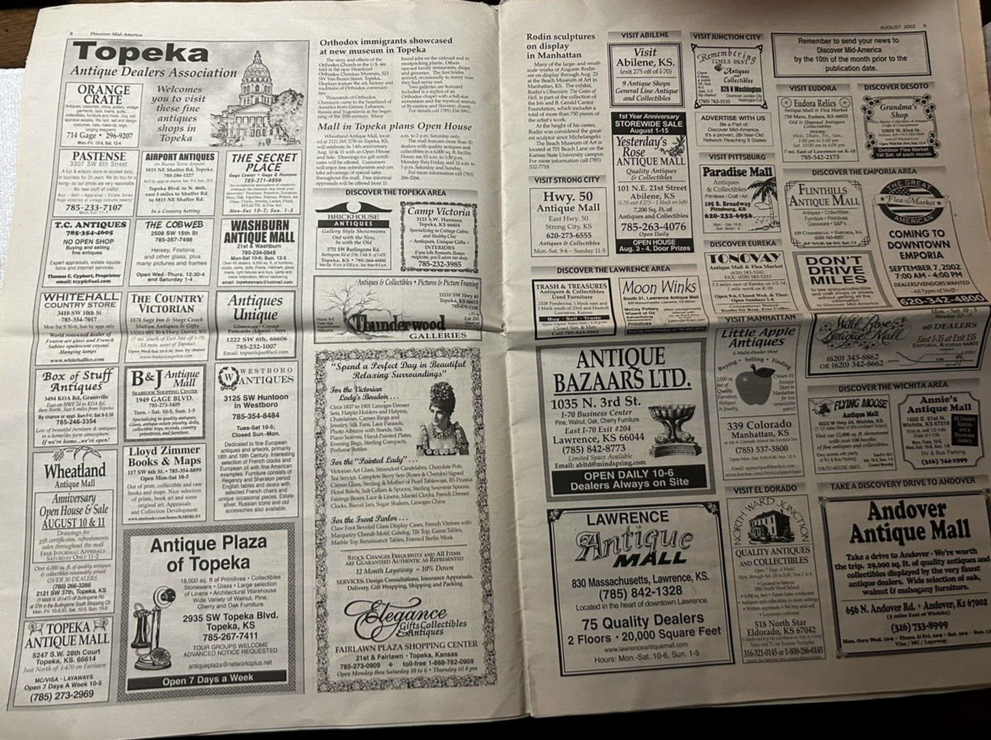 DISCOVER MID-AMERICA NEWSPAPER- CONNECTING THE PAST WITH THE PRESENT AUGUST 2002