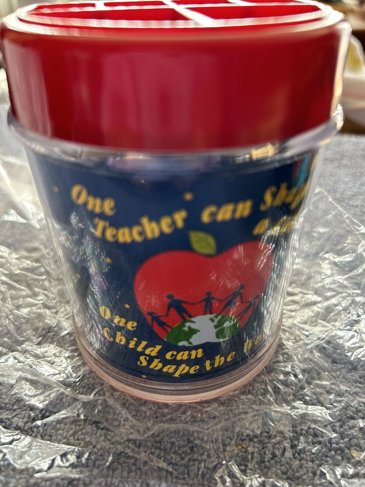ONE TEACHER CAN SHAPE A CHILD PENCIL CUP NIB