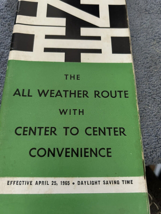 RAILROAD TIMETABLE: NEW HAVEN LINE  APRIL 25, 1965 THE WEATHER ROUTE