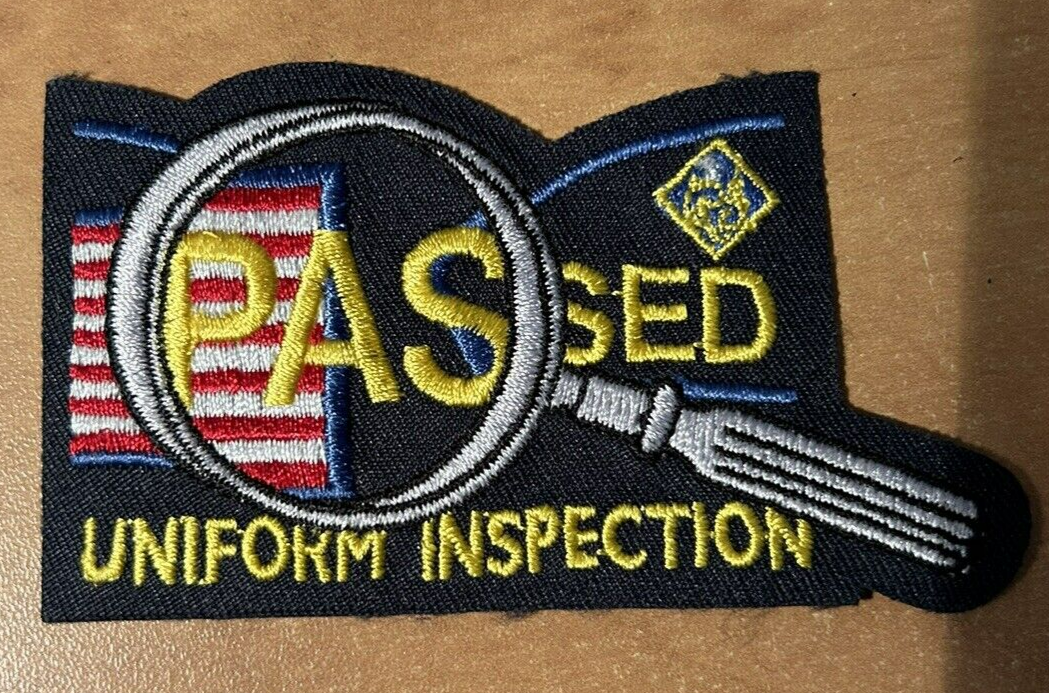 Official BSA: Uniform Inspection "Passed" Patch-Brand New