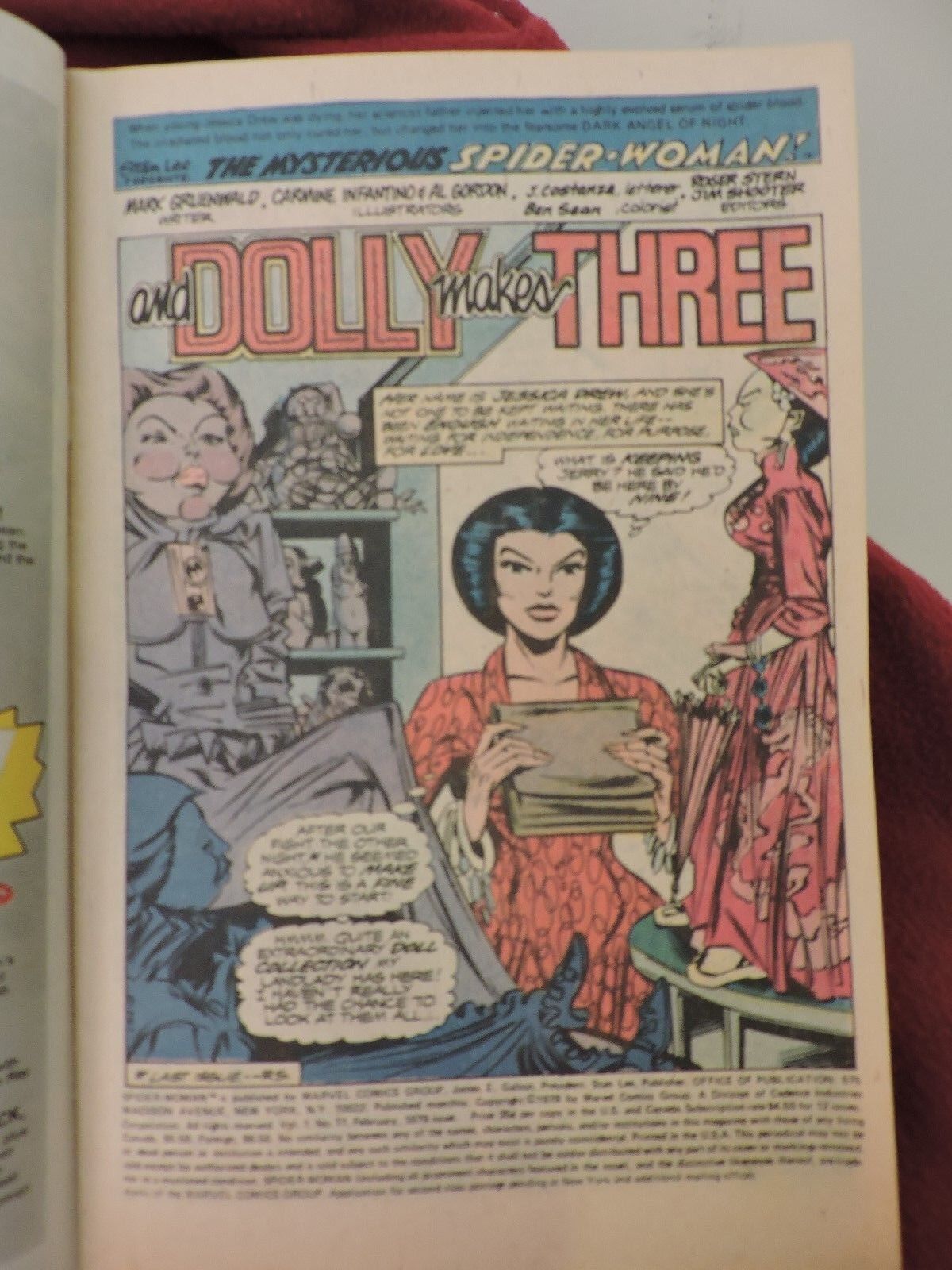 Spider-Woman  #11 Feb 1979 Marvel Comic  Death Duel With Brother Grimm