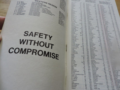 UNION PACIFIC RAILROAD CO. SYSTEM TIMETABLE NO. 4, 1986