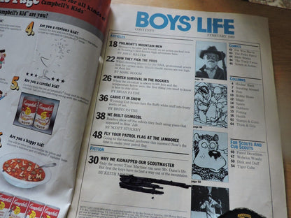BOYS' LIFE MAGAZINE:  FEBRUARY 1989 BE PREPARED FOR A ROCKY MOUNTAIN WINTER
