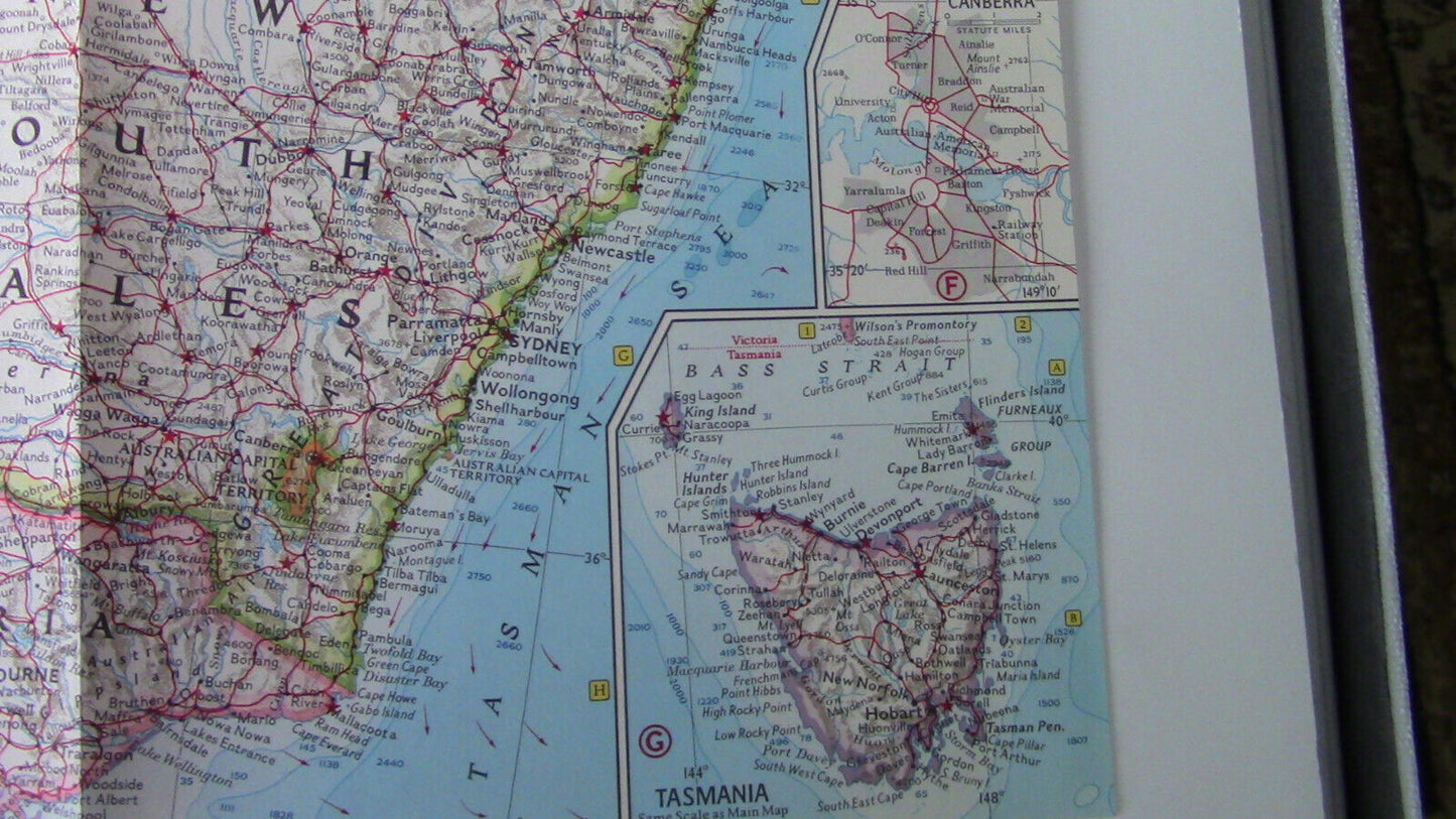 The National Geographic Magazine Map of Australia 1963
