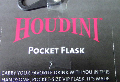 Pocket Flask 6oz 18/8 Stainless Steel Rabbit (Houdini) Metrokane Polished Finish