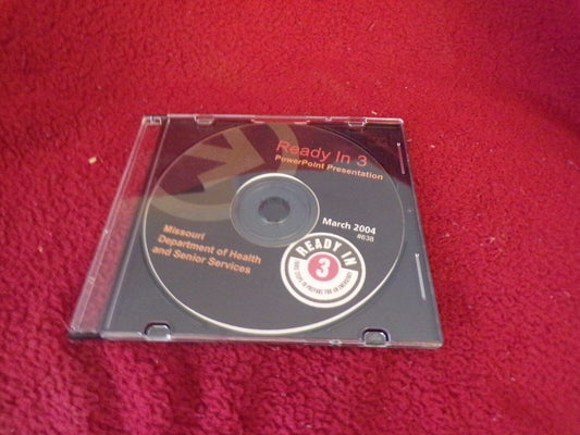 "Ready in 3" Emergency Preparedness PowerPoint Presentation-CERT/EMD/Police/Fire
