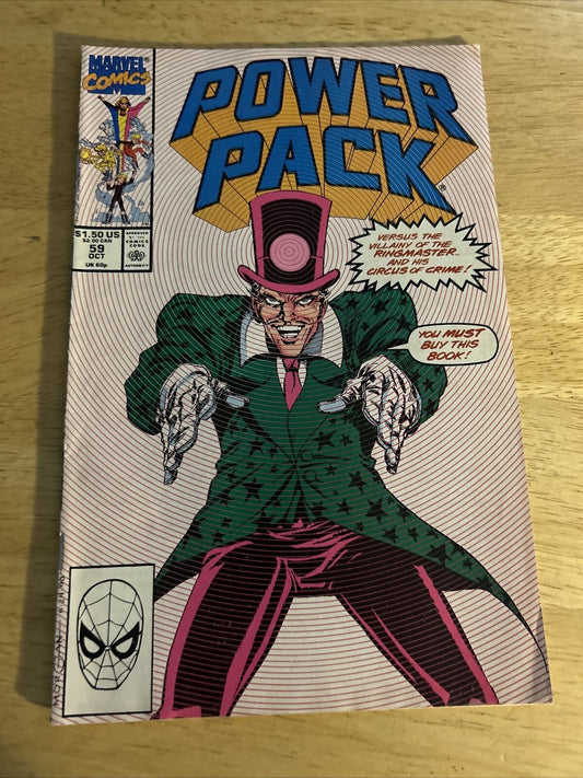 Marvel Comics: Power Pack Issue #59, October 1990