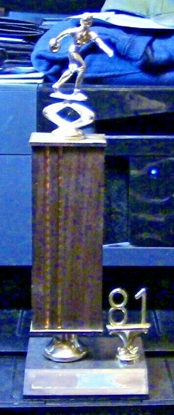 Bowling Trophy (Ready for a new engraving plate) 12