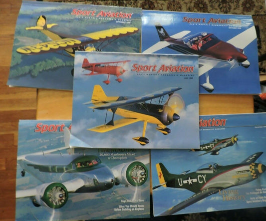 SPORT AVIATION EAA'S MONTHLY MAGAZINE, JULY, SEPTEMBER-DECEMBER 1999 (5)