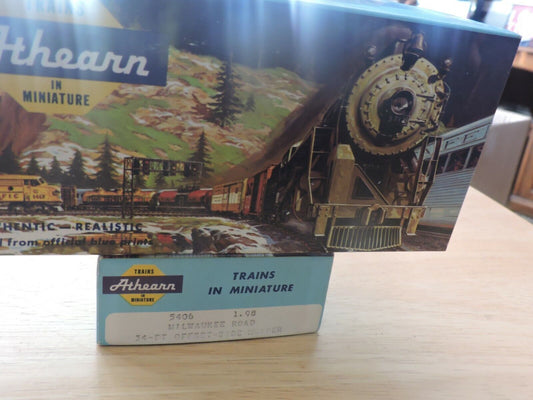 ATHEARN TRAINS IN MINIATURE MILWAKEE ROAD 34 FT OFFSET-SIDE HOPPER (NIB)