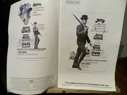 1968 Dont Raise The Bridge, Lower the River Pressbook-Jerry Lewis