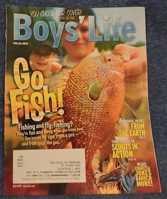 BSA-Boy's Life April 2014 Issue Featuring Fly Fishing