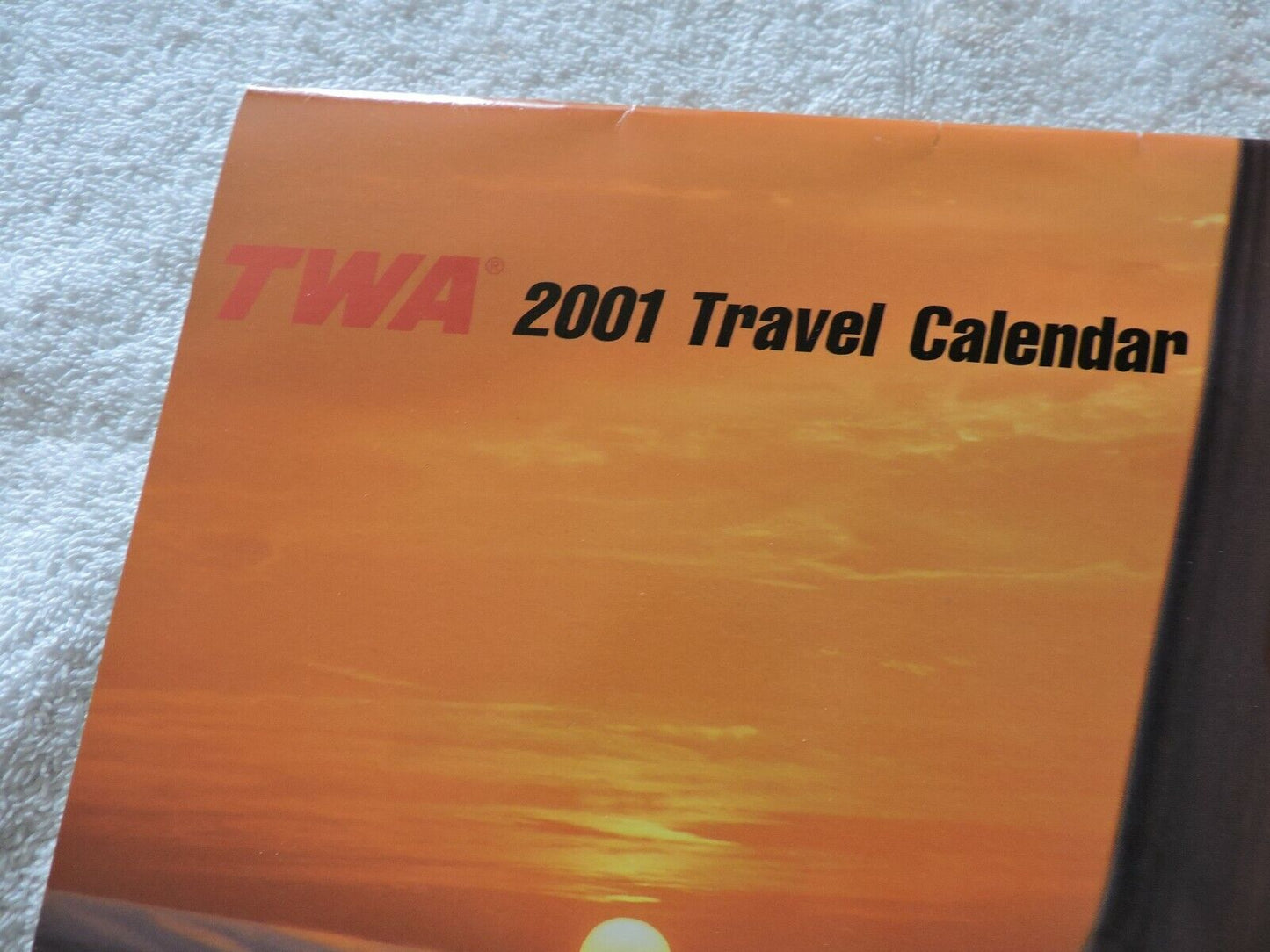 COLLECTIBLE TRANS WORLD AIRLINE 2001 TRAVEL CALENDAR-NEW