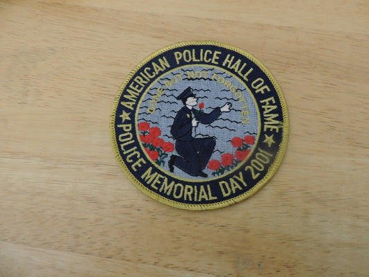 American Police Hall Of Fame Memorial Day 2001 Patch 4 inch