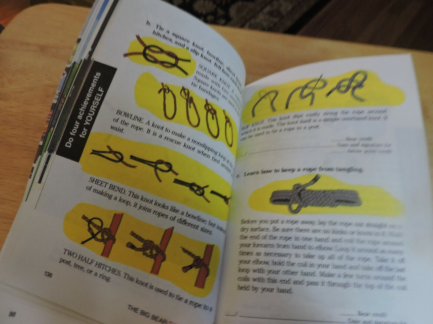 THE BIG BEAR CUB SCOUT HANDBOOK 1990 PRINTING
