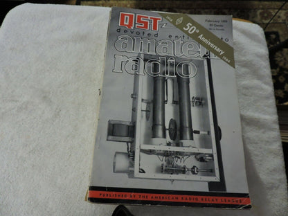 QST AMATEUR RADIO MAGAZINE FEBRUARY 1964  50TH ANNIVERSARY