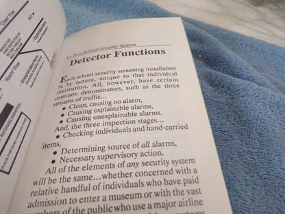 School Security Screening: Basic Planning Handbook by Garrett Metal detectors