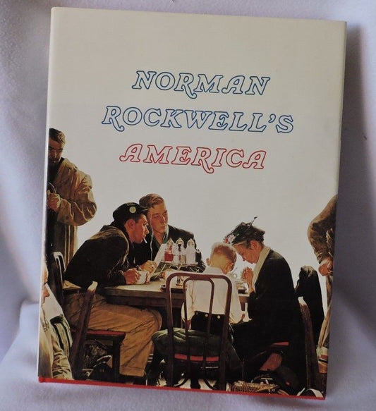 Norman Rockwell's America Hardcover Book-Illustrated-1975-Color Coffee Table Ed.