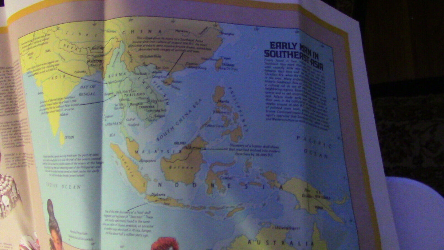 The National Geographic Magazine Map of The Peoples of Southeast Asia