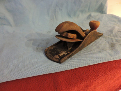 VINTAGE WOOD PLANER WITH WOOD HANDLE  7" MADE IN U.S.A.